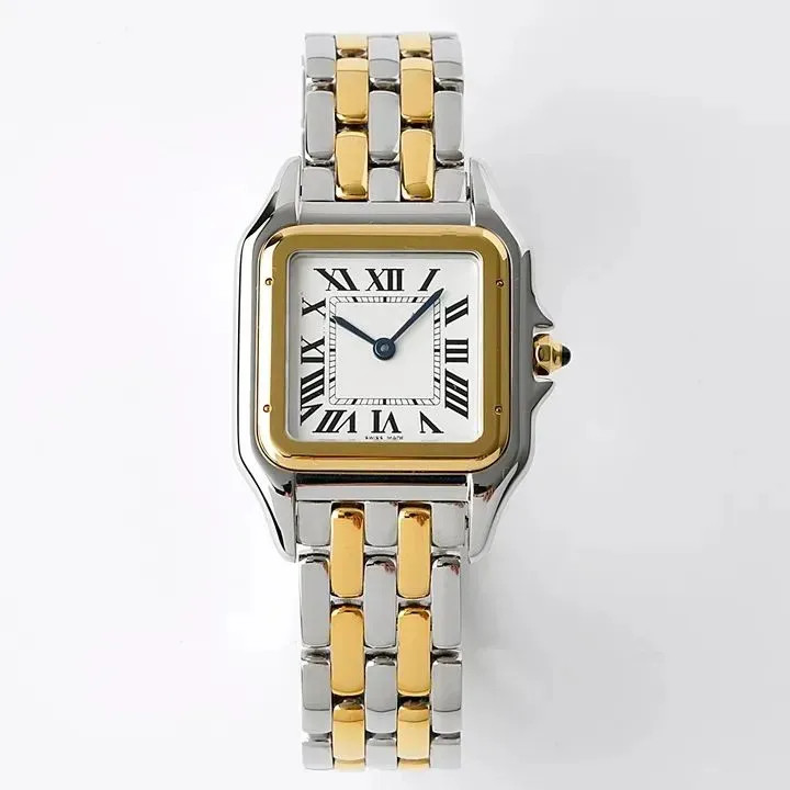 classic designer watch womens mens panthere fashion movement watches square tank Women gold silve... | DHGate