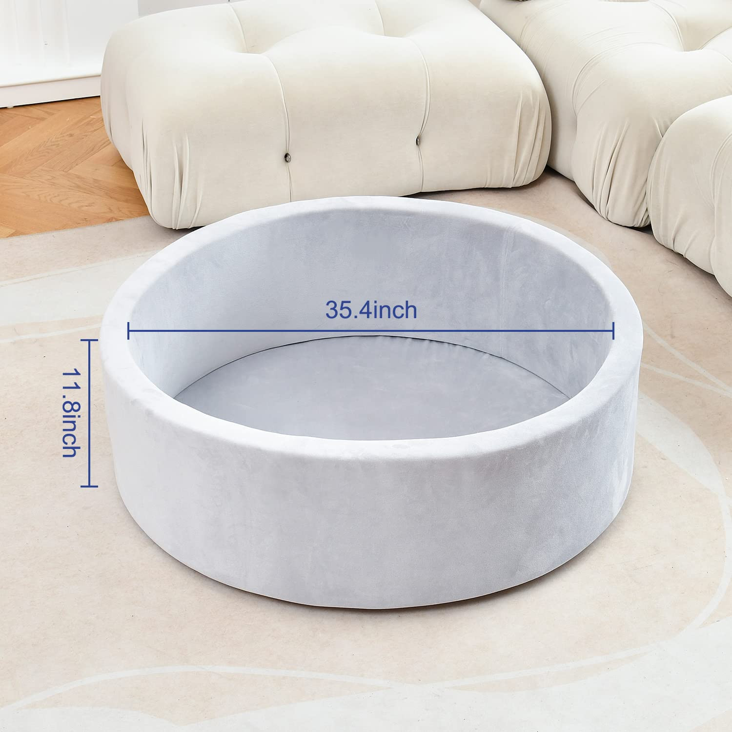 Foam Ball Pit, Kiddie Memory Ball Pits for Toddlers Kids Babies Ball Playpen Soft Round Ball Pit ... | Amazon (US)