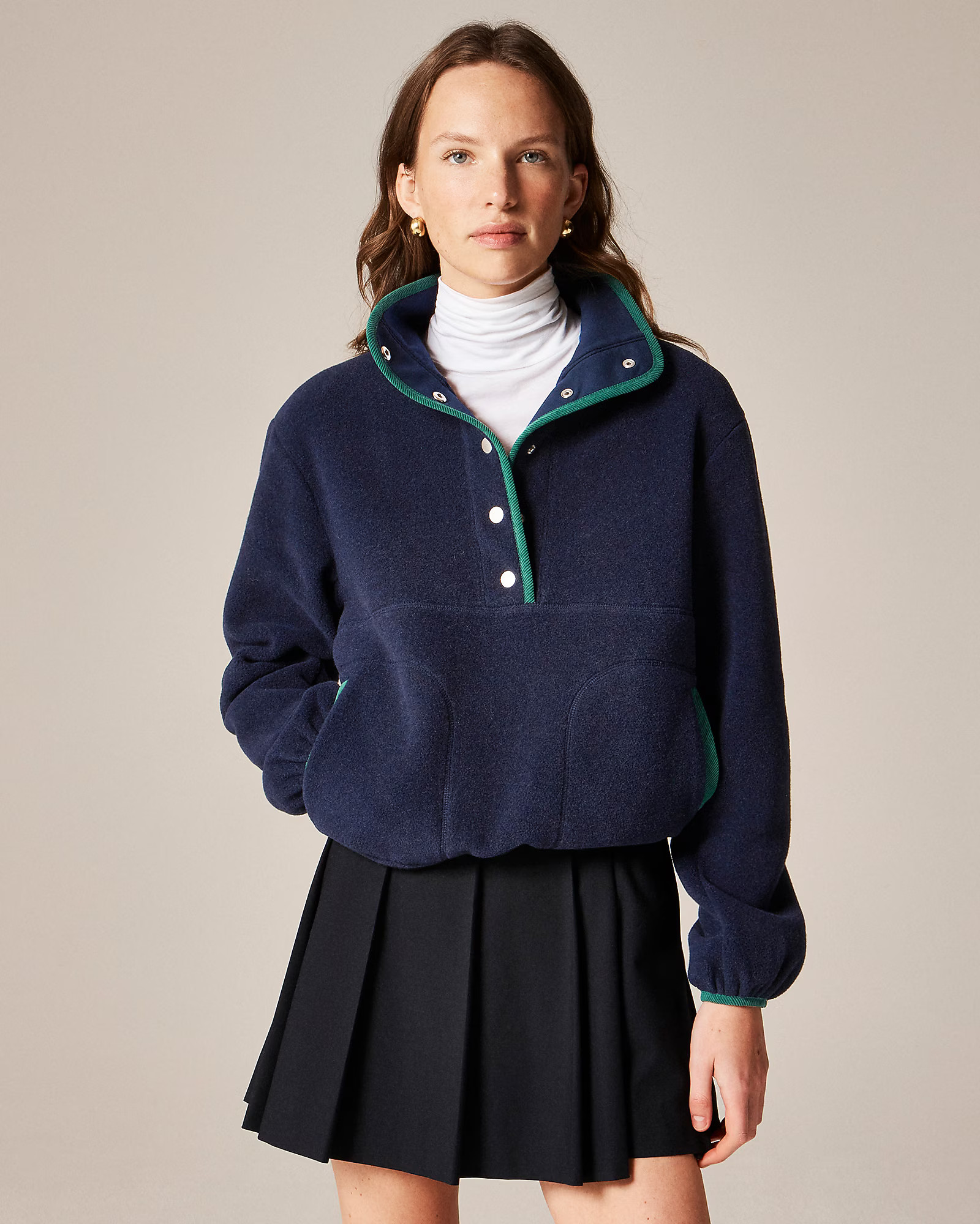 Warm-up fleece pullover | J. Crew US