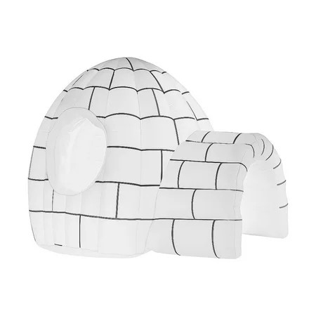 Inflatable 8 Foot Igloo with Color-Changing LED Lightshow, Waterproof Design | Walmart (US)