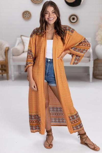 Danica Kimono - Orange | Salty Crush
