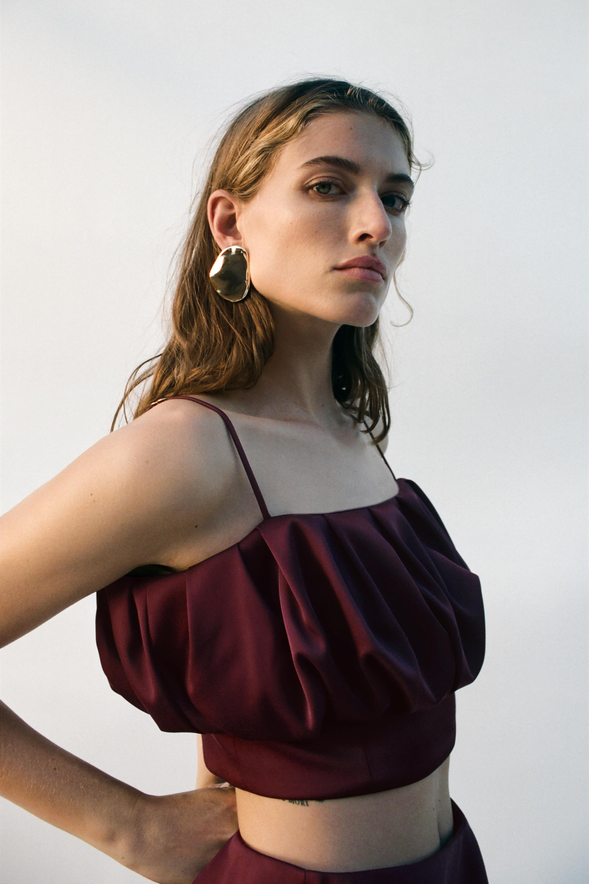 BALLOON STRAP TOP | Zara US