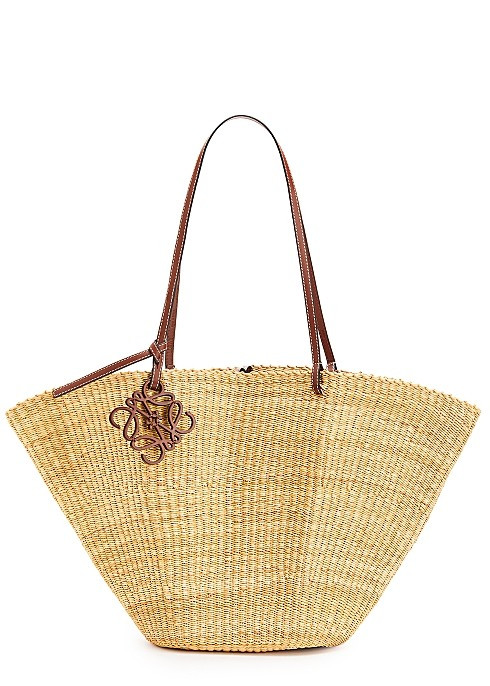 X Paula's Ibiza Shell large sand raffia tote | Harvey Nichols (Global)