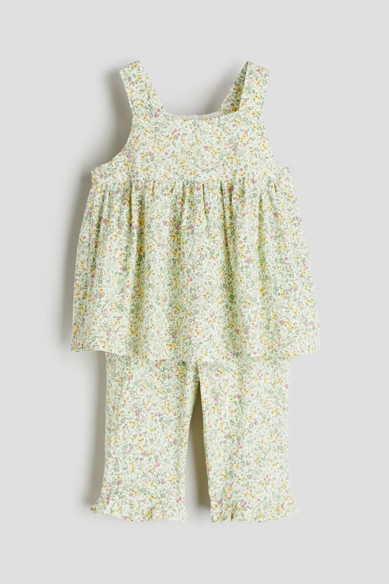 2-piece Floral-patterned Set | H&M (US + CA)