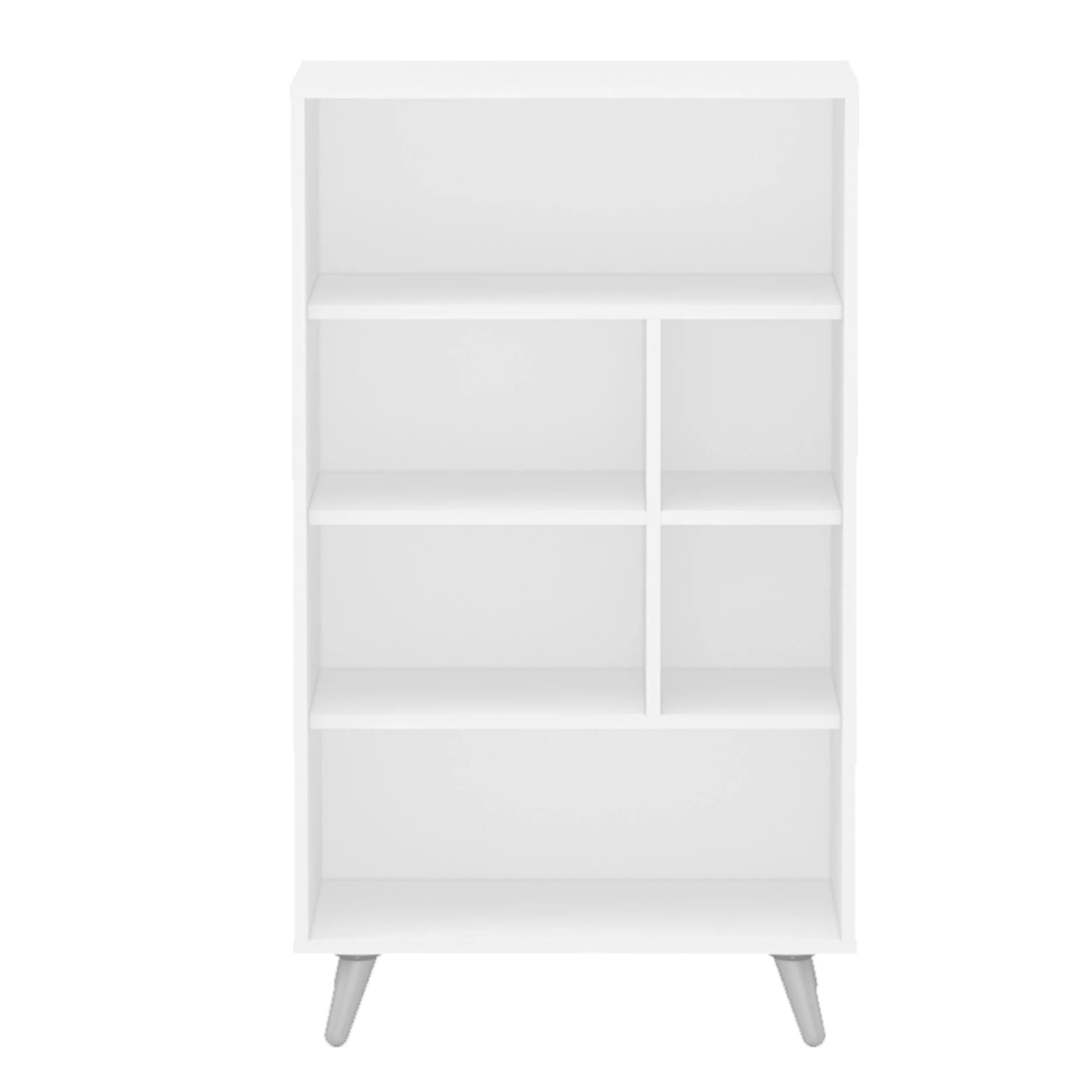 Polifurniture Sidney 4 Shelf Bookcase, White | Walmart (US)