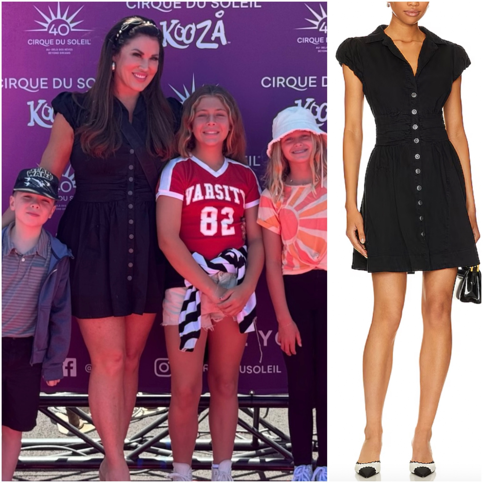 Emily Simpson’s Black Button Front Dress 📸 = @rhoc_emilysimpson