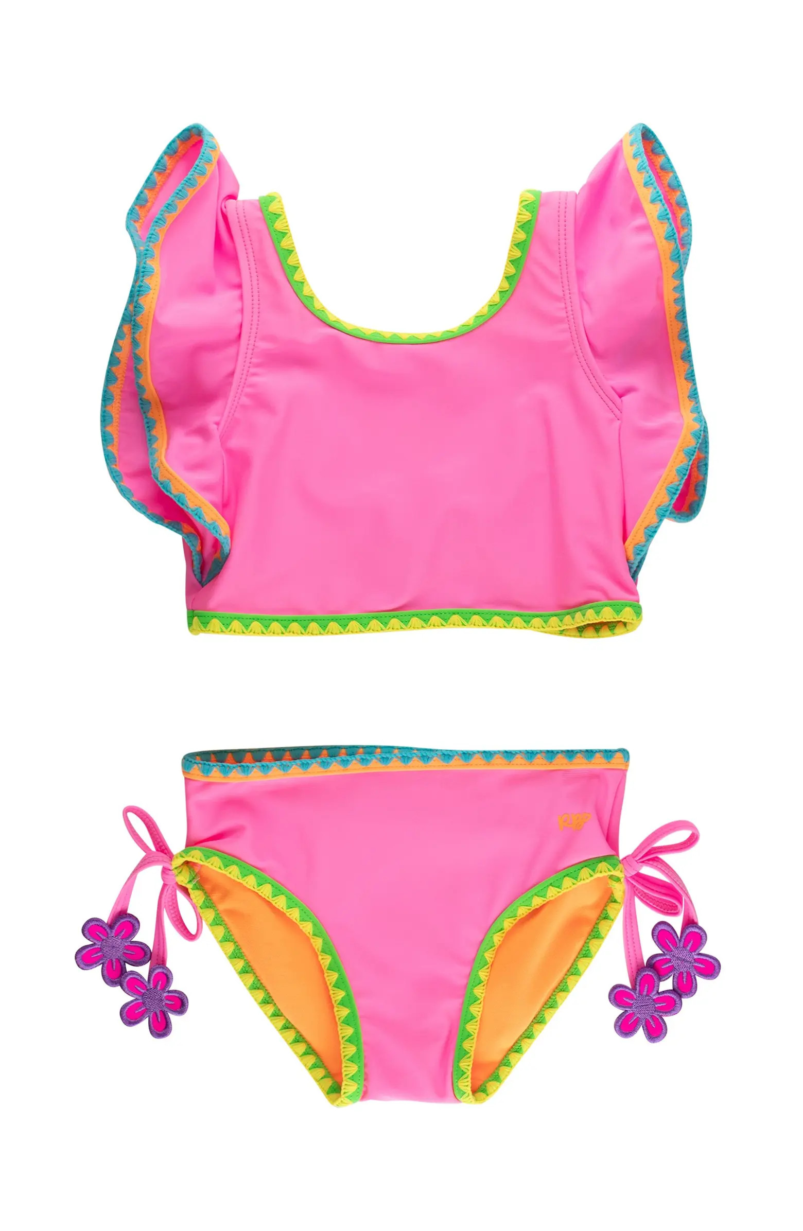 UPF50+ Crochet Detail Butterfly Tankini 2-Piece Swimsuit | Nordstrom