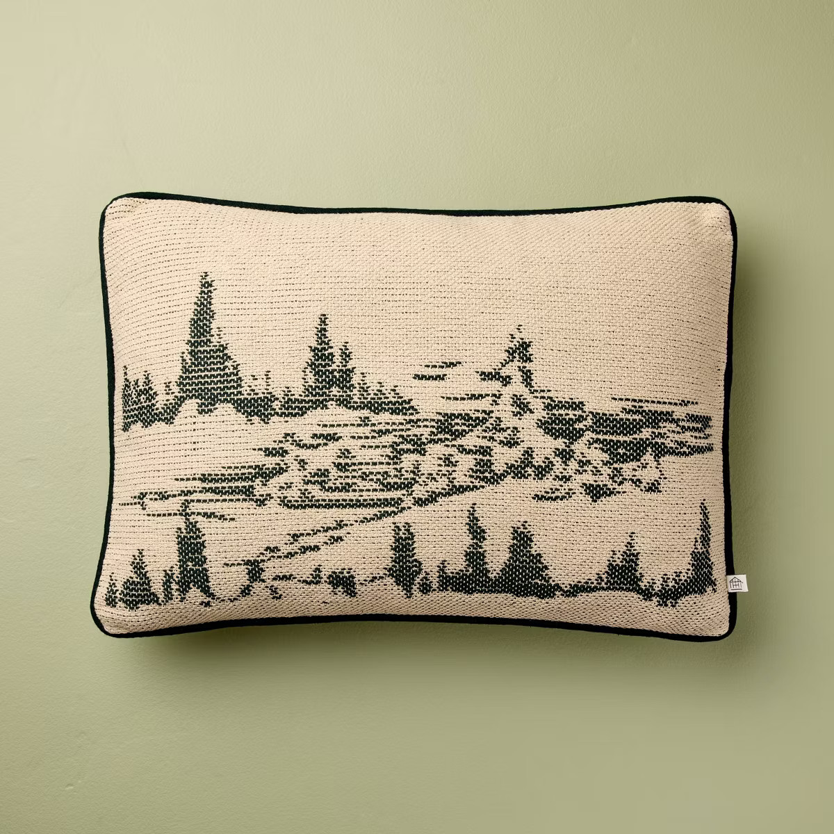 14"x20" Snowy Icon Lumbar Pillow Cream - Hearth & Hand™ with Magnolia | Target