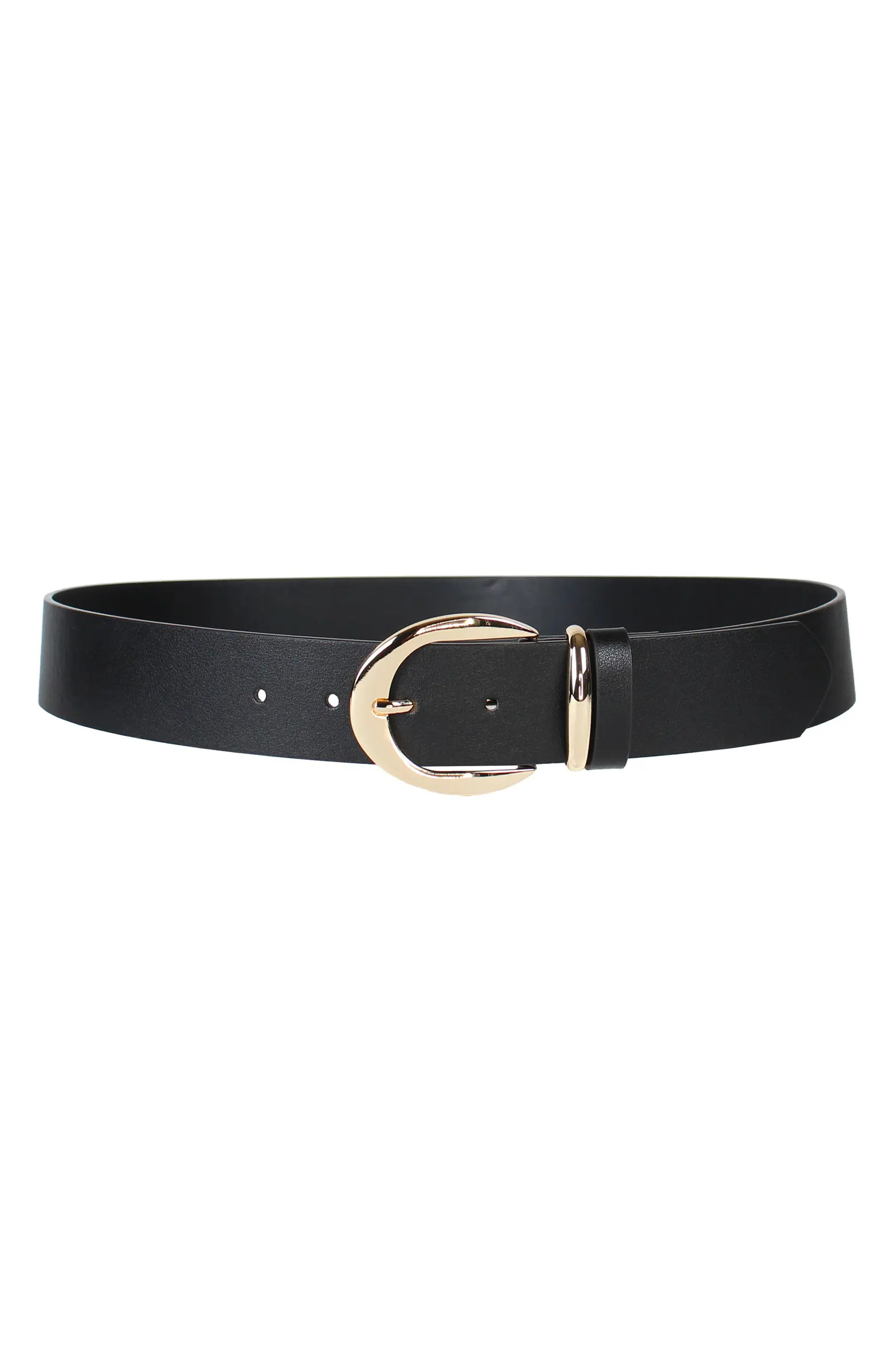 Linea Pelle Harness Buckle Faux Leather Belt | Nordstromrack | Nordstrom Rack