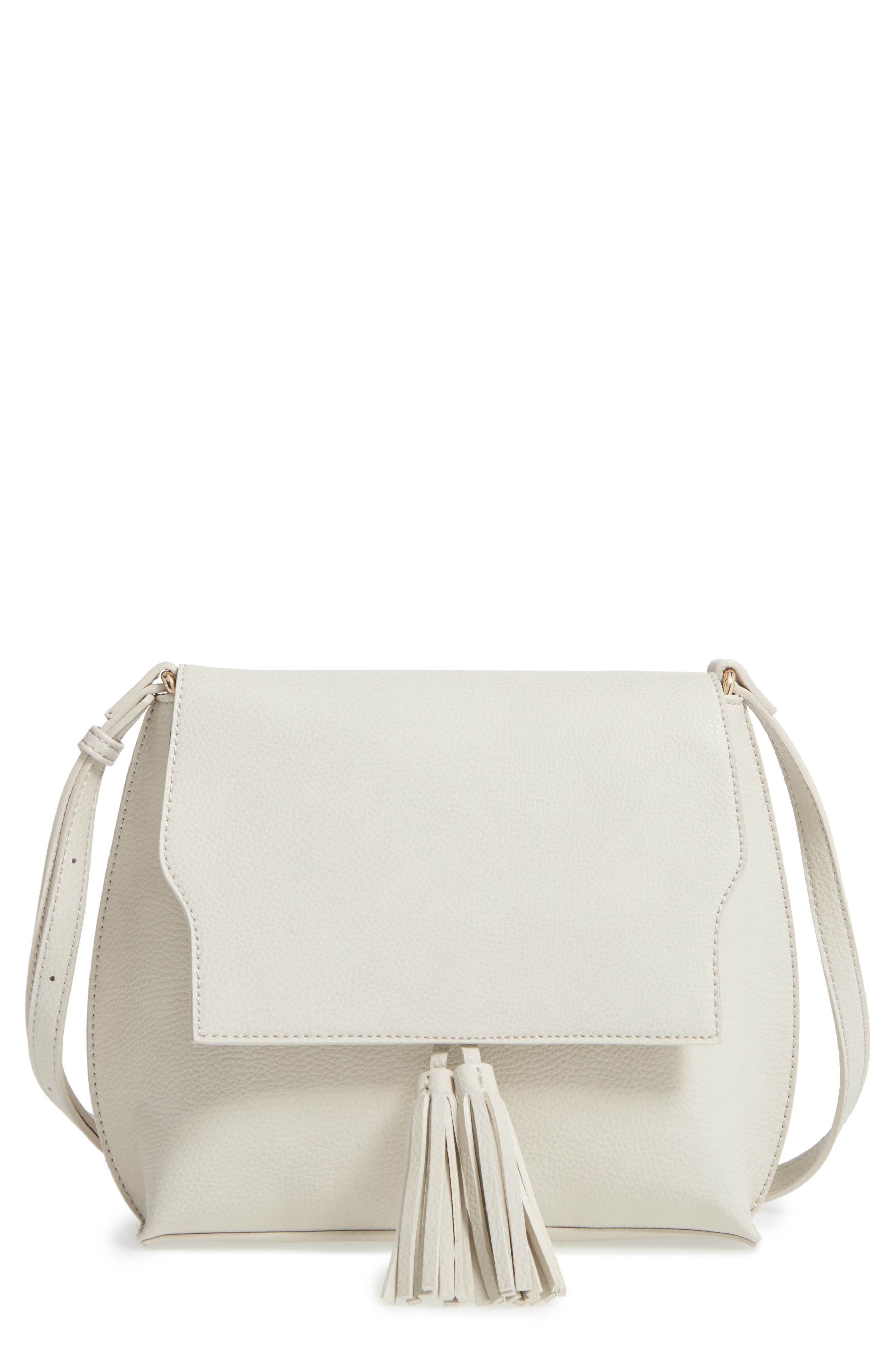 Tassel Faux Leather Crossbody Bag | Nordstrom