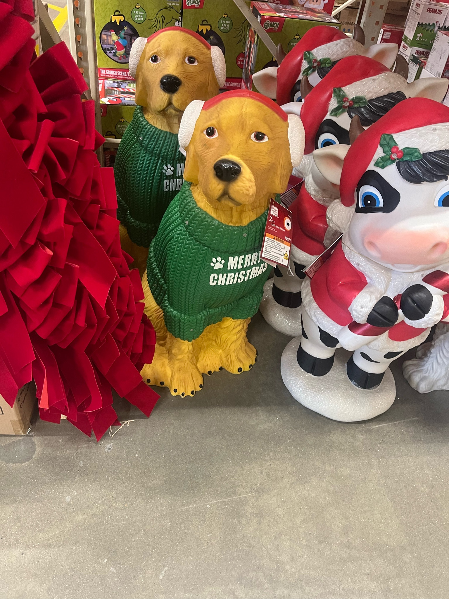 Christmas Decorations ❤️ 

For all the Golden lovers, add your furry friends to your holiday decor. Love these door greeters. 🐾🎄 

#Christmas #decorations #dog #golden #outdoor #holidays 

#LTKHoliday #LTKHome #LTKSeasonal