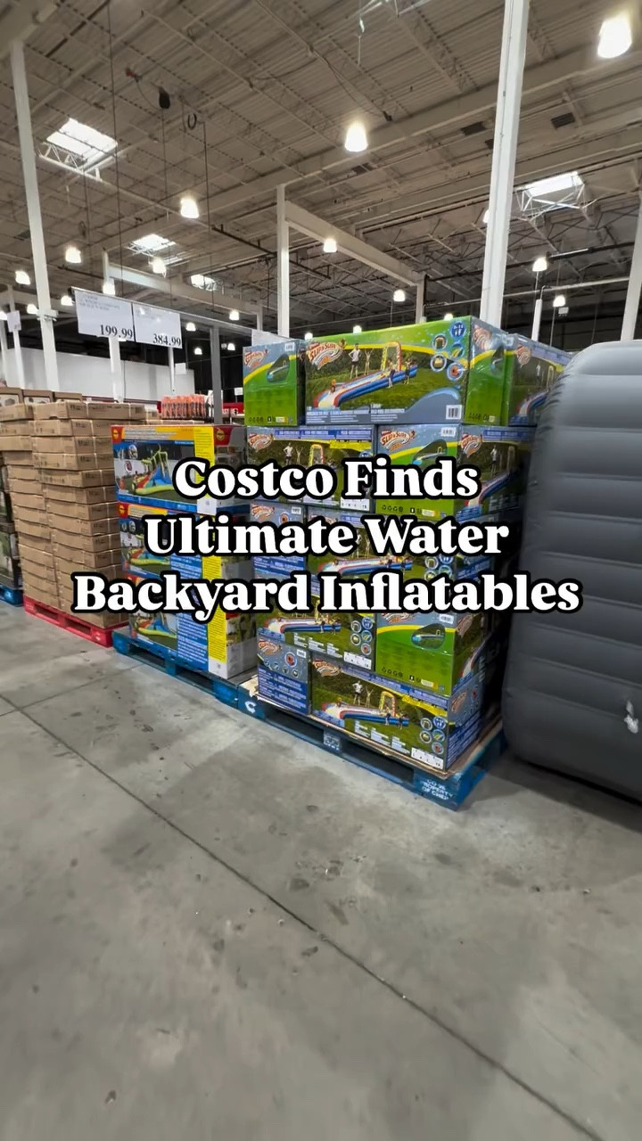 💦 Backyard summer fun just got an upgrade! 🌞🔥 Slip, slide, and splash with the @whamoofficial 30ft Constant Air Slip ‘N Slide and the Crocodile Cave Adventure Water Slide—both available now at Costco! 🏄‍♂️💨 Don’t miss out on EPIC water fun for the whole family! 🚀🐊💦 
Not a Costco member?!—->Check my LTK for other summer inflatables!!! 
•
#CostcoFinds #SummerFun #SlipNSlide #BackyardAdventures