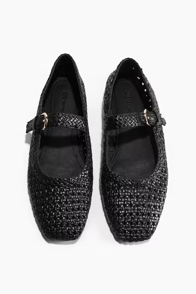 Braided Mary Janes - Black - Ladies | H&M GB | H&M (UK, MY, IN, SG, PH, TW, HK)