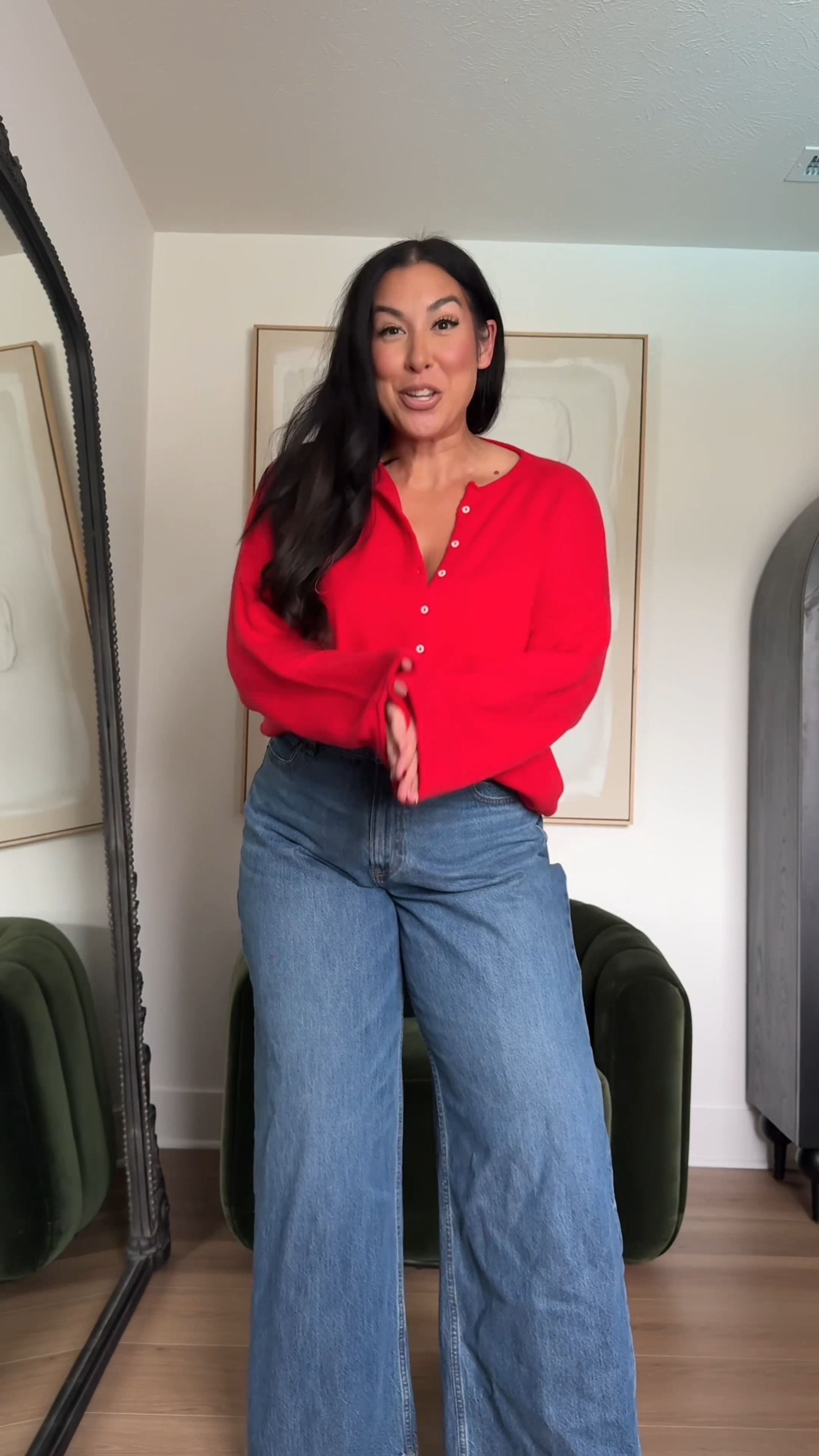 I love this cardigan so much, I have it in almost every color! So fun to style open with a tee, or buttoned up like this! 

I wear a large in tops, 33 in jeans, XL in coats 

Fall outfits, mid size ootd, fall jeans, mid size jeans, Abercrombie outfits

#LTKootd #LTKMidsize