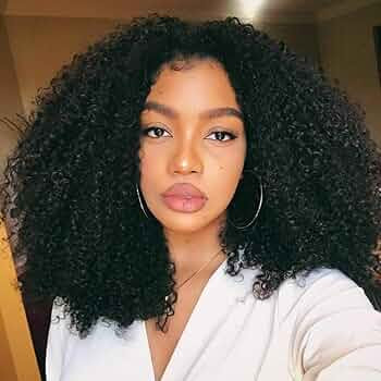 BLY Human Hair Bundles for Black Women Mongolian Afro Kinky Curly Human Hair 3 Bundles (16 18 20i... | Amazon (US)