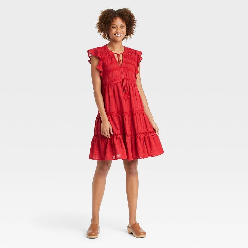 Women's Flutter Short Sleeve Dress - Knox Rose™ | Target