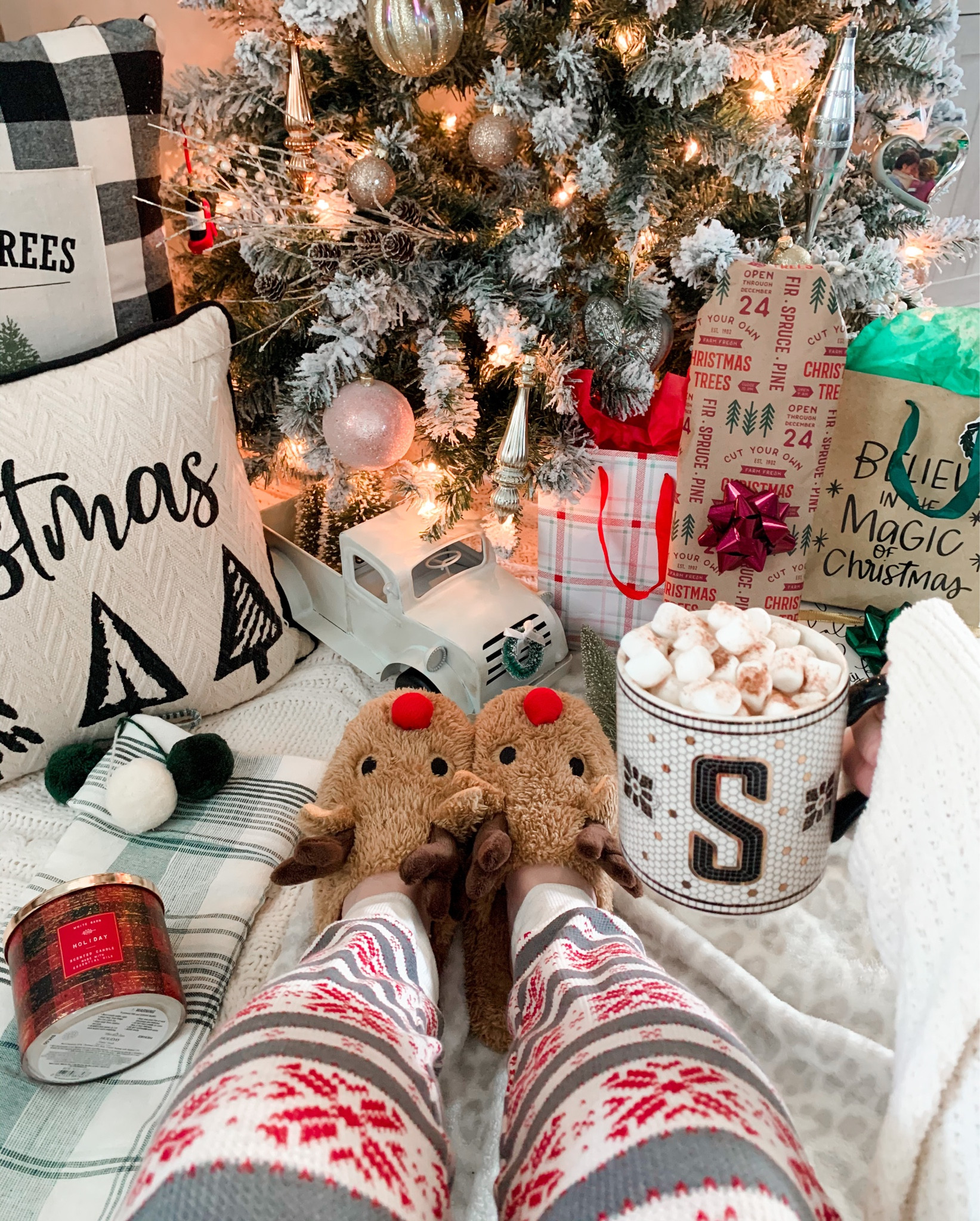 Hot choc and fuzzy socks. 🦌🎄☕️ These slippers and coffee mug make perfect gift ideas 

#LTKGiftGuide #LTKHoliday #LTKSeasonal