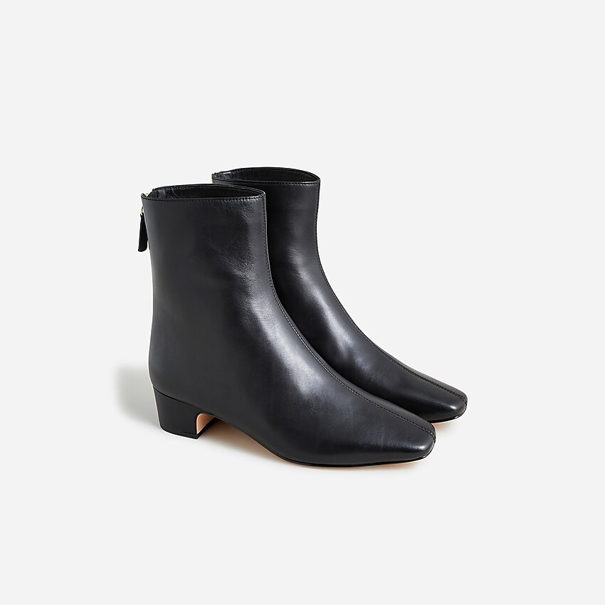 Roxie back-zip ankle boots in leather | J. Crew US