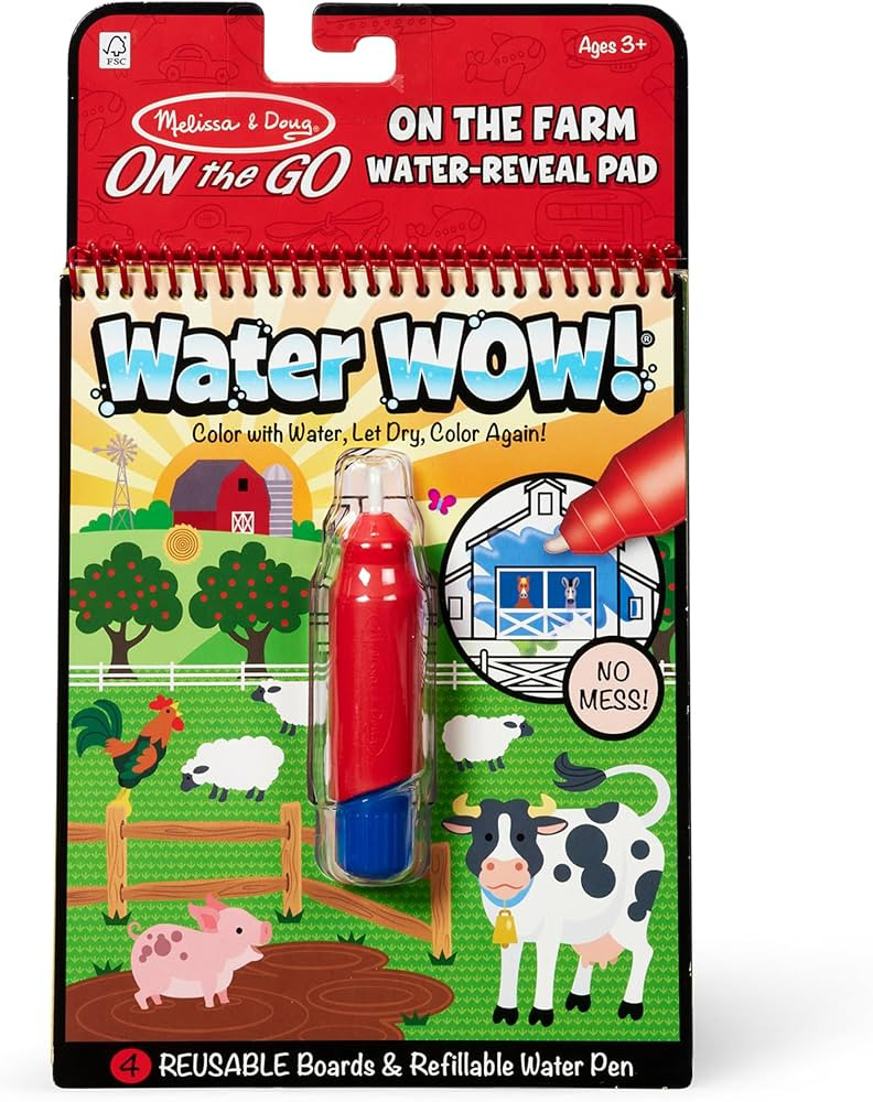 Melissa & Doug Water Wow! On The Farm - Stocking Stuffers, Children's Paint , Activity Books For ... | Amazon (US)