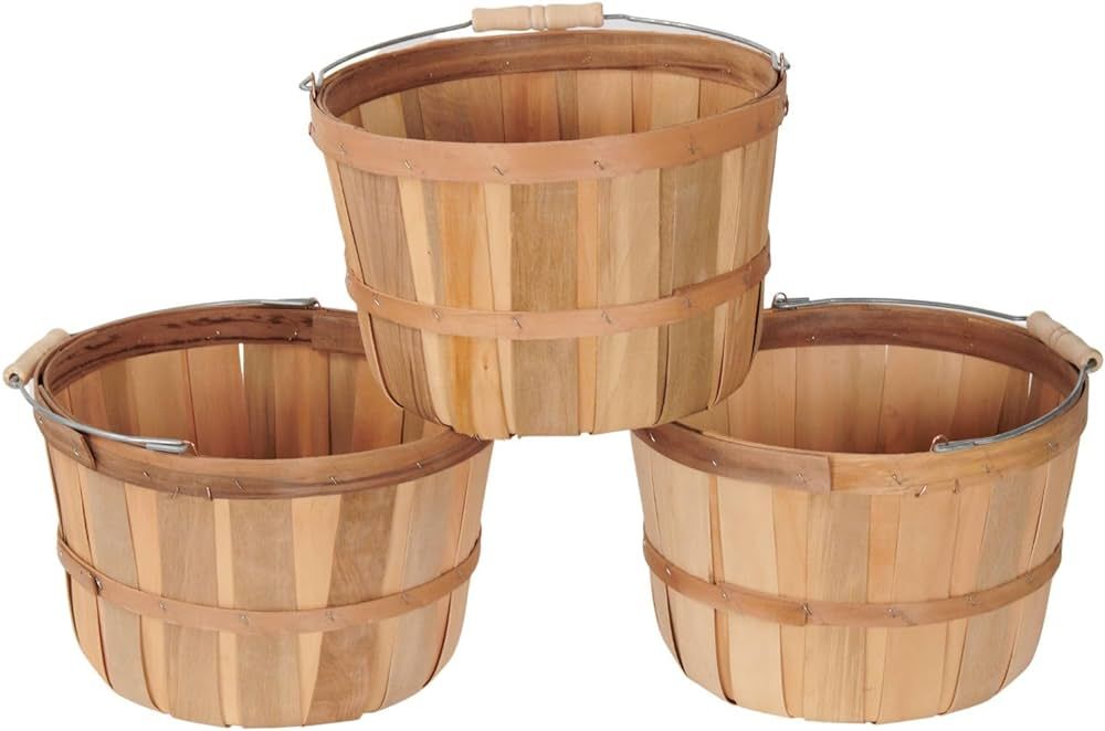 SSWBasics One Peck Basket - Set of 3 | Amazon (US)