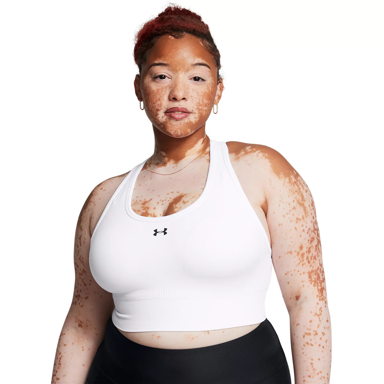 Women's Under Armour Vanish Seamless Medium-Impact Mid Sports Bra, White | Kohl's