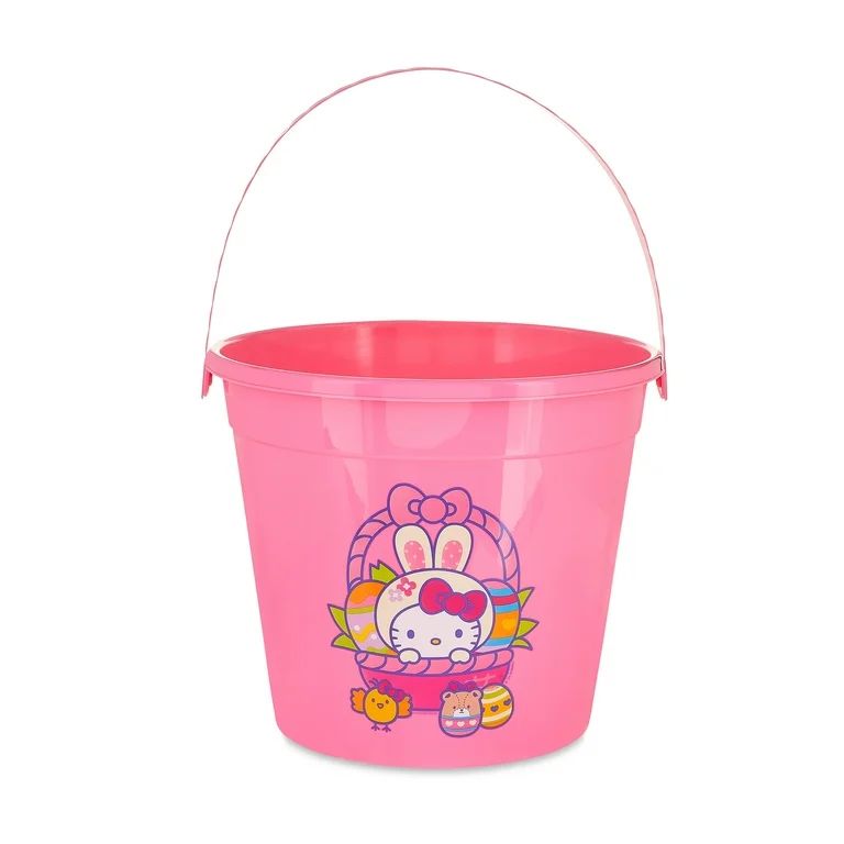 Hello Kitty Pink Plastic Pail Easter Bucket | Walmart (US)