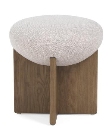 19x17 dax solid ash wood frame ottoman | TJ Maxx