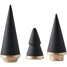 KiaoTime Halloween Simple Elegant Ceramic Christmas Tree Tabletop Counter Centerpiece Mantel Shel... | Amazon (US)