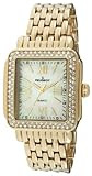 Amazon.com: Peugeot Women Rectangle Dress Watch with Crystal Decorated Bezel, Roman Numerals and ... | Amazon (US)