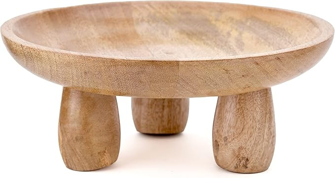 HUCH - Wooden bowls for decor - Fruit bowl - Decorative bowls for home decor - Wood fruit bowl - ... | Amazon (US)