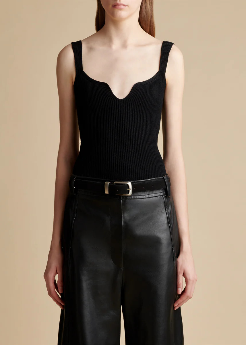 The Yves Bodysuit in Black | Khaite