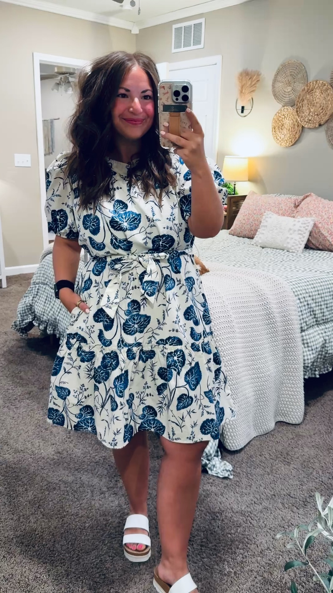 Spring style on a budget 🌸 This Walmart dress is lightweight, flattering, and so easy to throw on and go!

sandals: fit true to size // wearing a 5
dress: fits true to size // wearing a large 

 #LTKootd #LTKMidsize #LTKWorkwear
