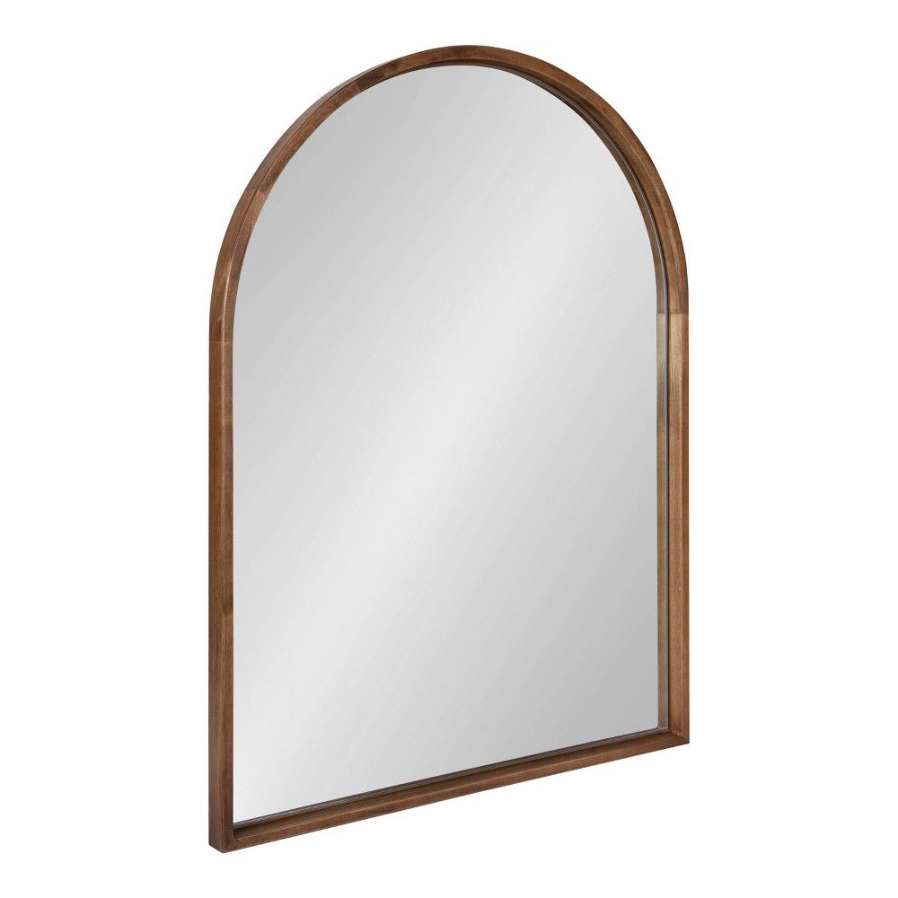 24"" x 32"" Valenti Framed Arch Mirror Rustic Brown - Kate & Laurel All Things Decor | Target