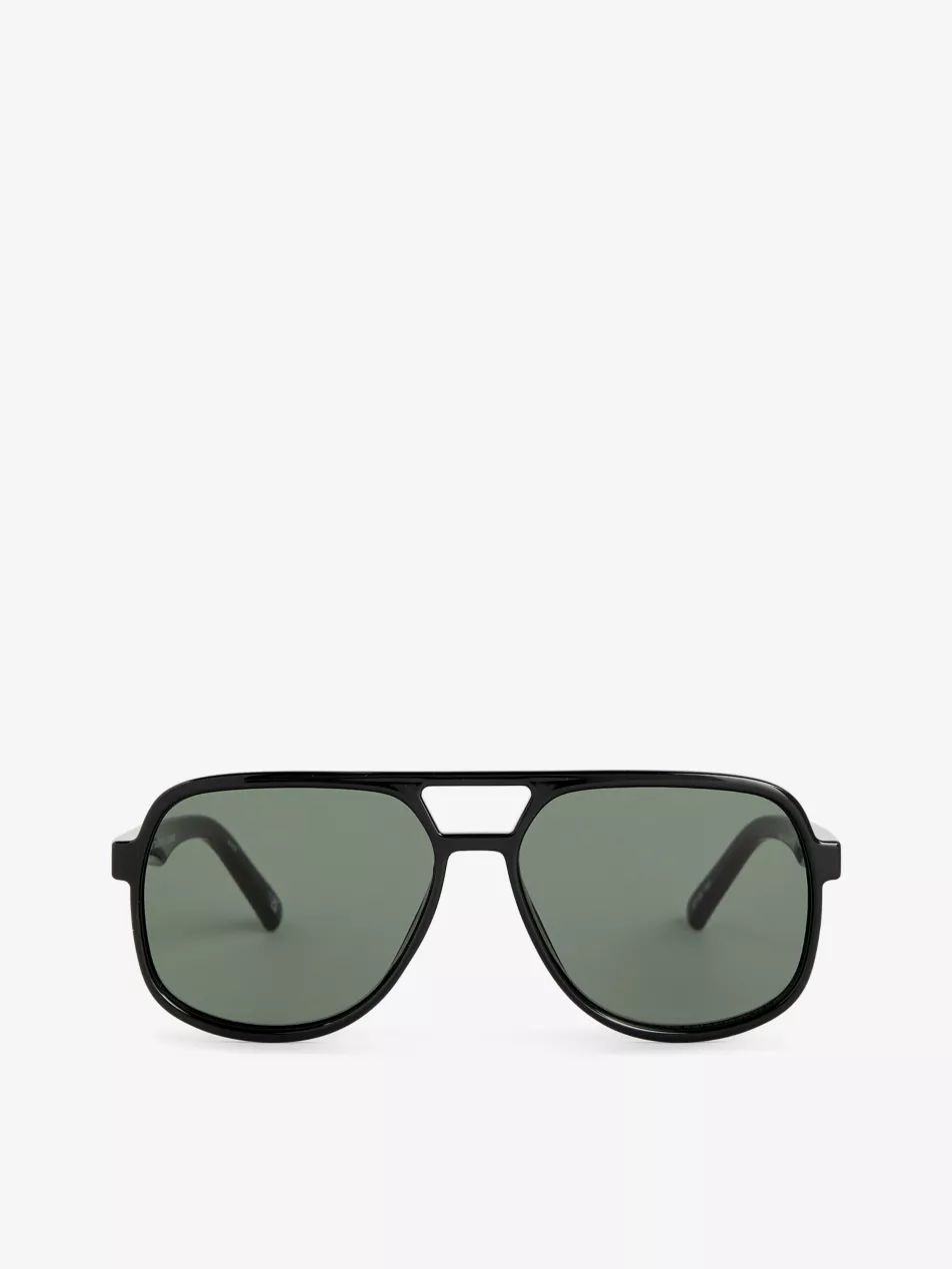 Trailbreaker aviator-frame plastic sunglasses | Selfridges