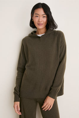 Olive Cashmere Jane Hoodie | Tuckernuck (US)