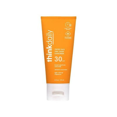 thinksport Mineral Sunscreen EveryDay Face - SPF 30 - 2 fl oz: Lotion, Zinc Oxide 20%, Paraben-Free, Citrus Scent | Target