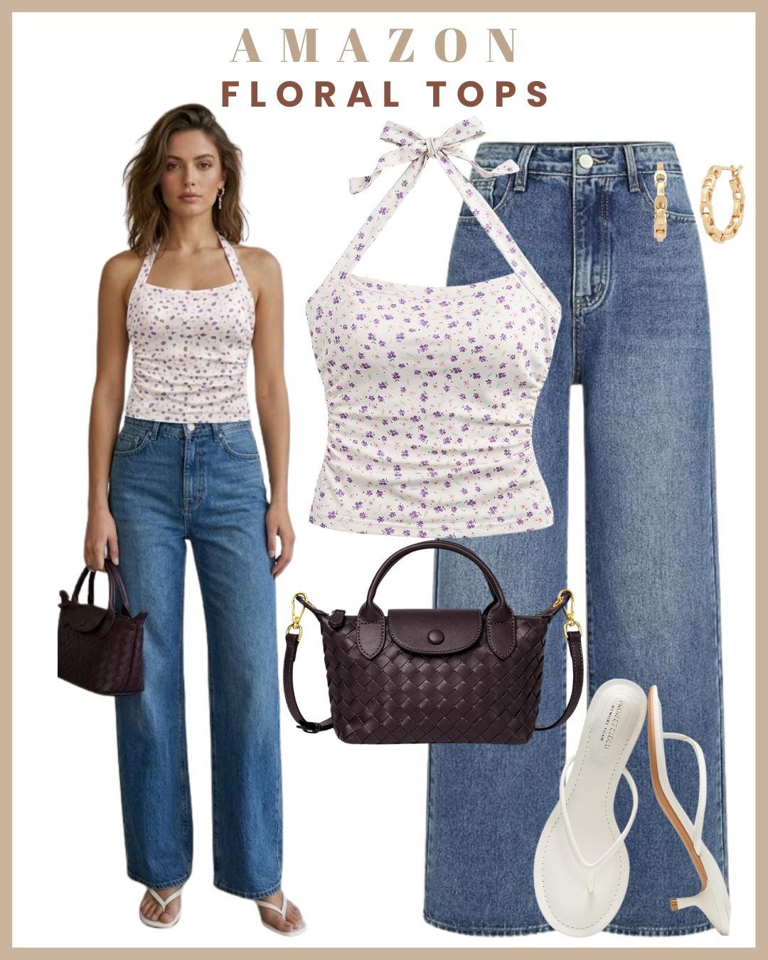 Floral tops + jeans = the easiest summer outfit 🌸👖✨

If you're looking for a combination that never fails, this is it. Floral tops and jeans are effortless, feminine, and perfect for everything from coffee dates to weekend plans 🙌

🌸 Pair with light-wash jeans for a fresh daytime look
🤍 Style with white sneakers or ballet flats for effortless everyday chic
✨ Add a woven bag and gold jewelry for the perfect finishing touch

Simple, flattering, and endlessly wearable — this is the outfit formula you'll keep reaching for all season 

 #LTKgrwm #LTKootd #LTKWorkwear