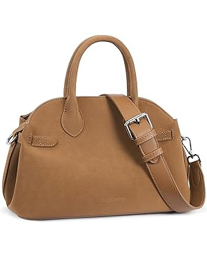 BOSTANTEN Satchel Purses for Women Trendy Top Handle Handbags Vegan Leather Designer Shoulder Bag... | Amazon (US)