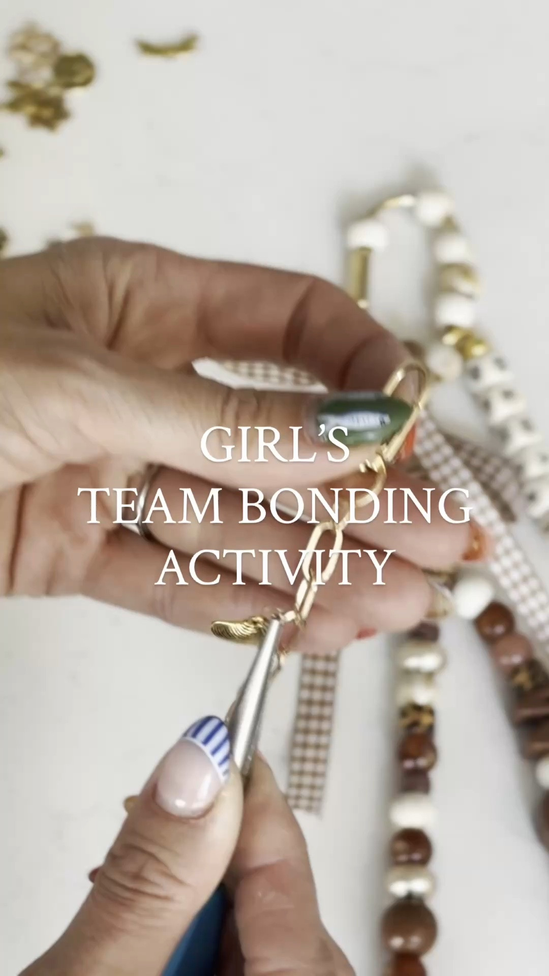 One of our favorite camp traditions. 🤍 At the beginning of the week, each girl designed her own charm bag and was secretly assigned a camp sister. Throughout the week, they collected charms that represented her personality, strengths, favorite memories, and the little things that made her special. At the end of camp, they exchanged their finished chains—a keepsake full of thoughtful reminders they'll treasure long after camp. ✨
This would also be such a fun team-building activity for a dance team, soccer team, cheer squad, volleyball team, or any group that wants to build friendships and encourage one another. 💛

#LTKmomlife