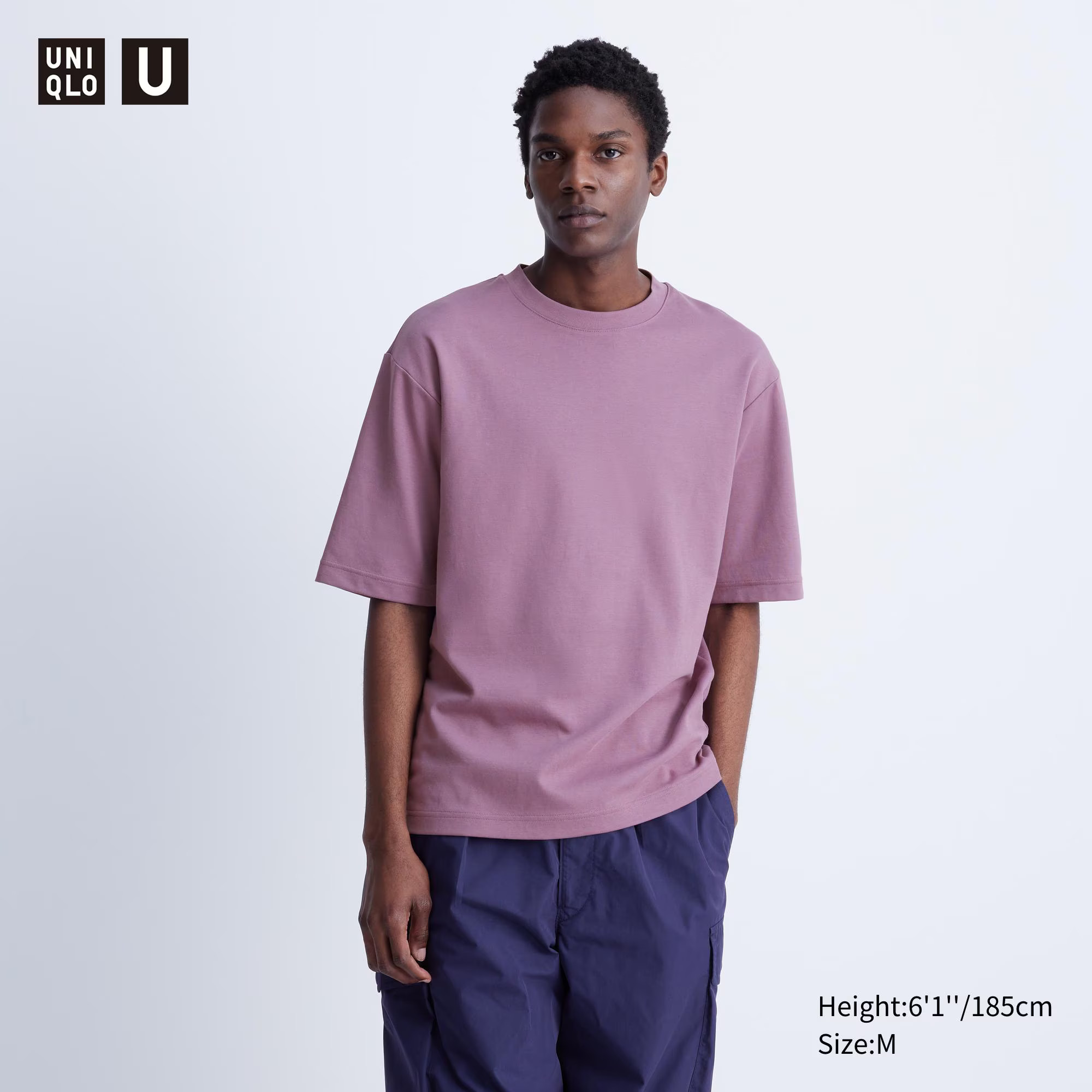 U AIRism Cotton Oversized Crew Neck Half-Sleeve T-Shirt | UNIQLO (US)