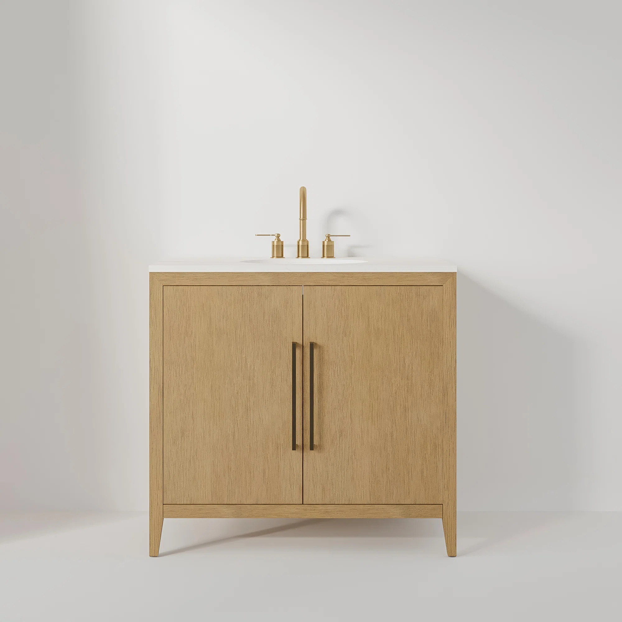 Alsup 36'' Single Bathroom Vanity with Quartz Top | Wayfair North America