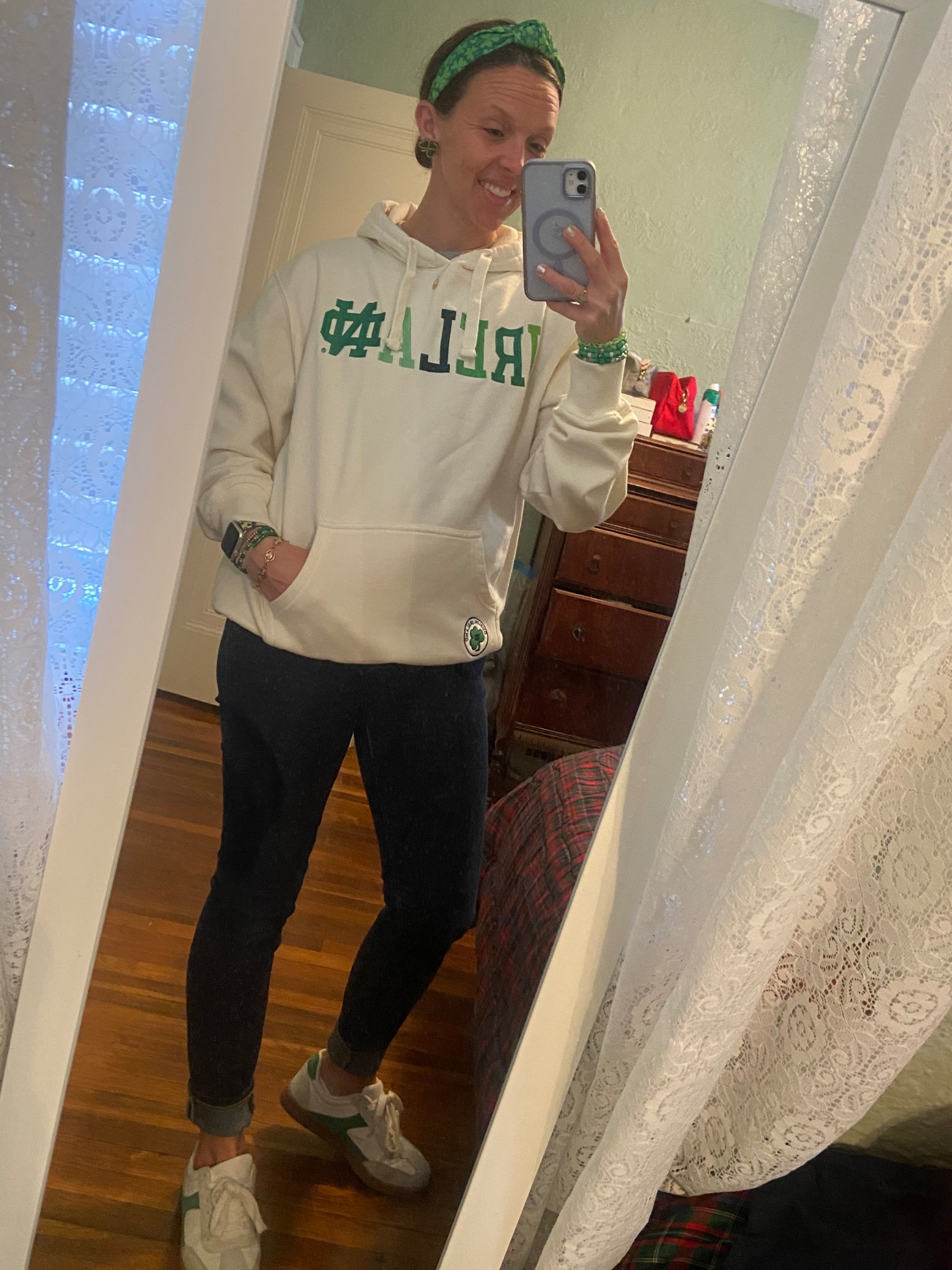 St Patrick’s Day - shoes and headband are tagged; I’ve been wearing both of these all month


#etsy #walmart #under20 #budgetfriendly #shamrock #tennisshoes #headband #LTKU #LTKOver40 

#LTKShoeCrush #LTKFindsUnder50 #LTKStyleTip