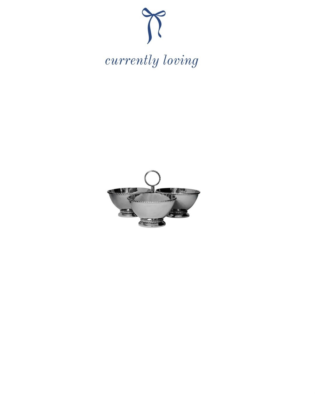 Silver trio dish 

#LTKHome