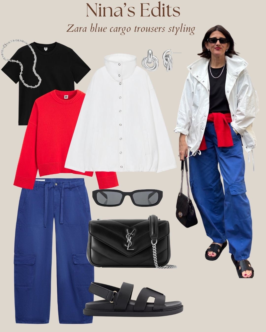 Zara blue cargo style inspiration 

#LTKsummer