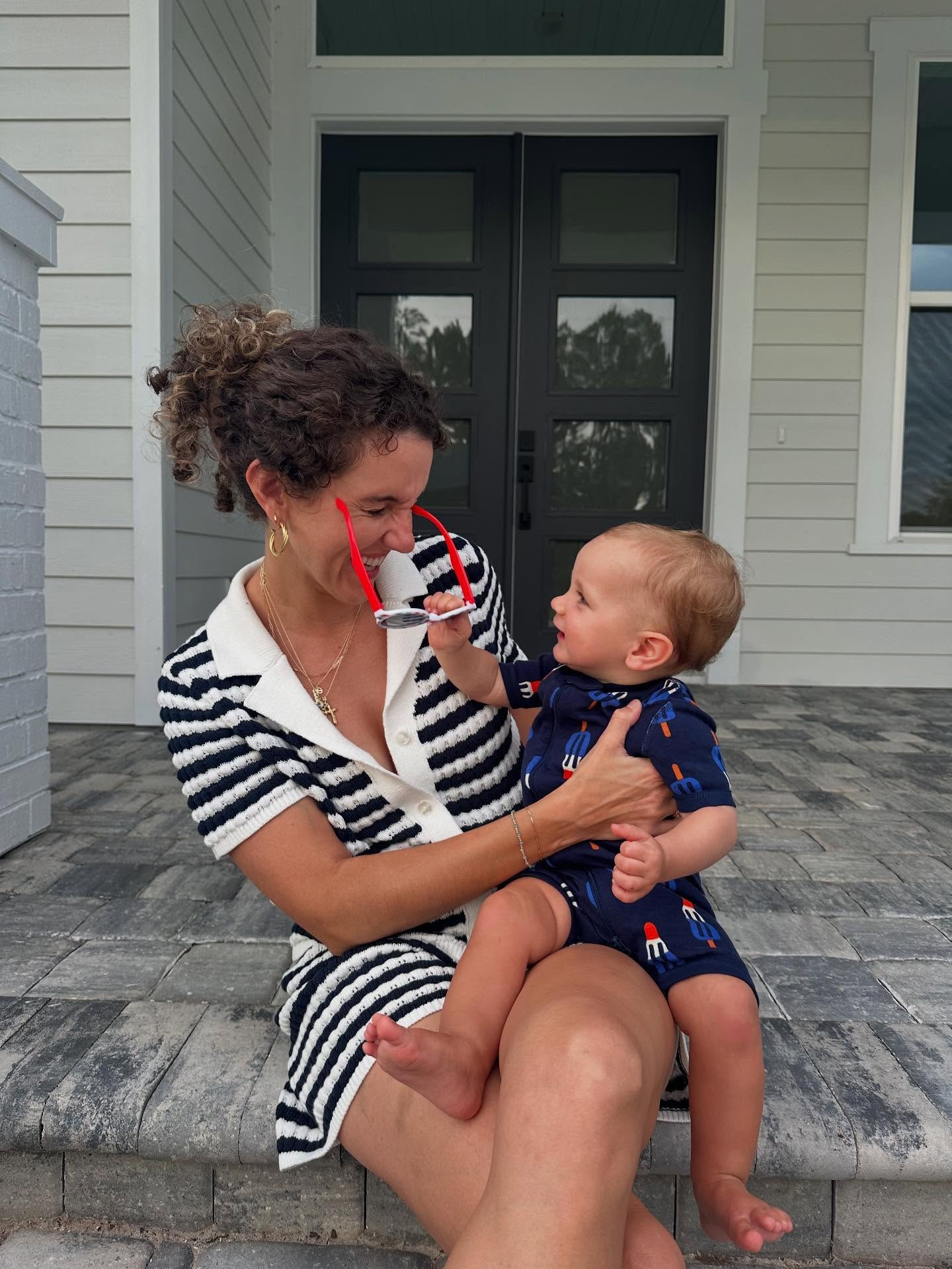 Fourth of July with my little bomb pop! 🧨💙