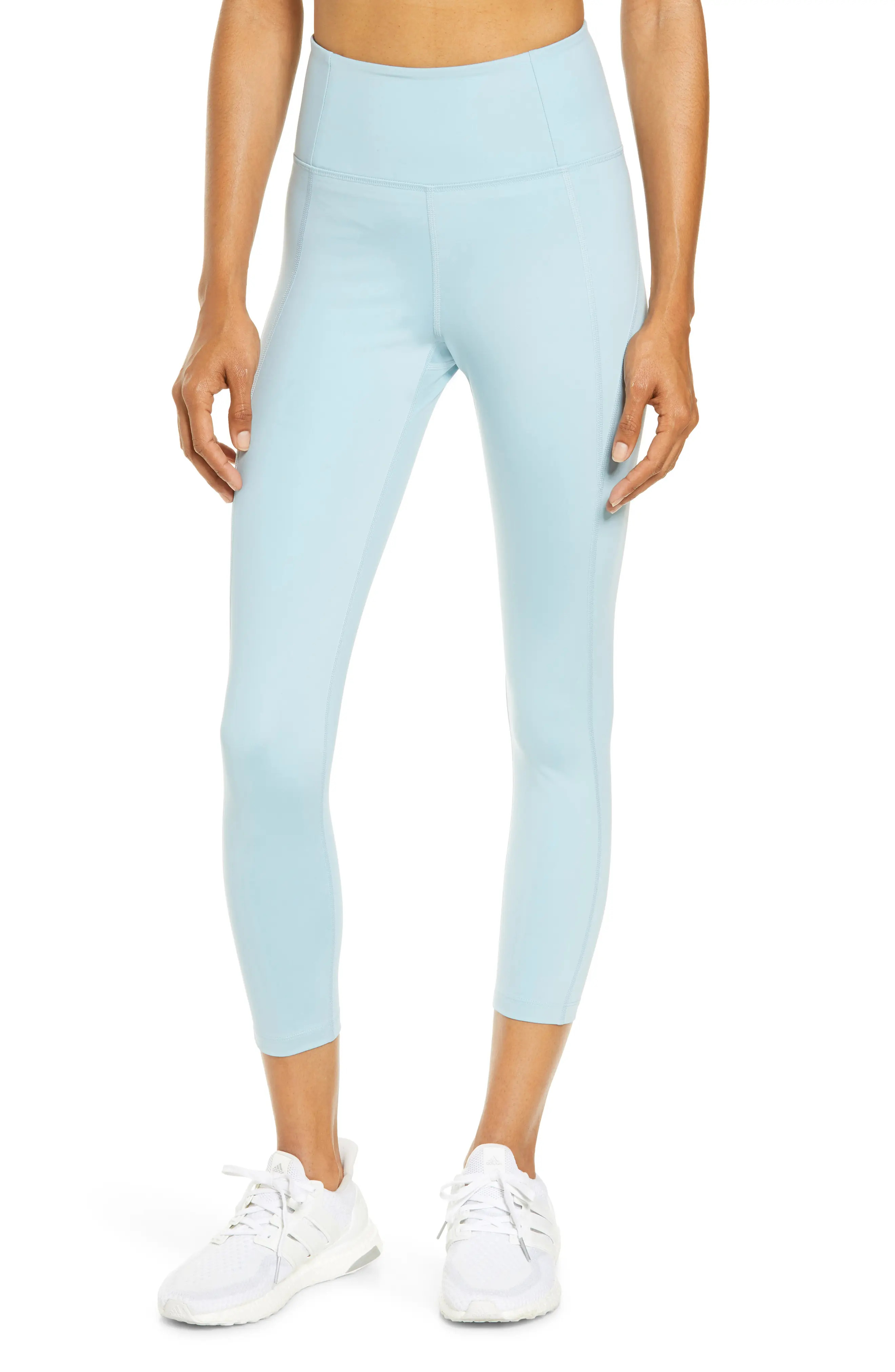 Girlfriend Collective High Waist 7/8 Leggings in Sky at Nordstrom, Size Medium | Nordstrom