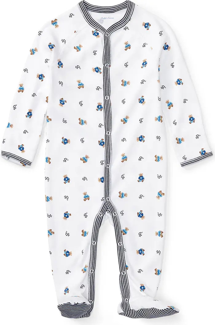 Ralph Lauren Print Footie | Nordstrom | Nordstrom