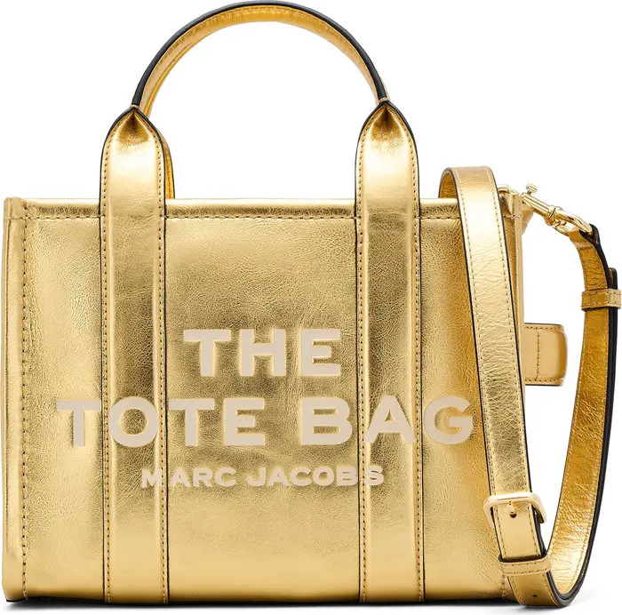 The Small Metallic Leather Tote | Nordstrom