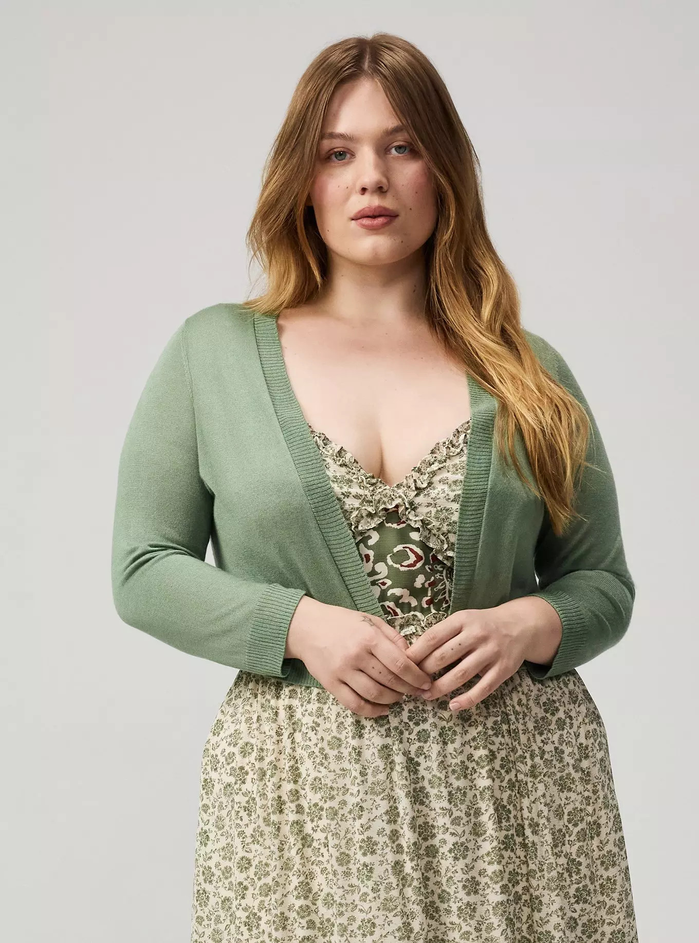 3/4 Sleeve Cropped Shrug | Torrid (US & Canada)