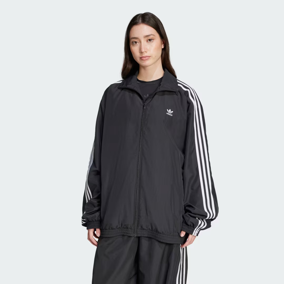 adidas Adilenium Season 3 Oversized Track Top Black L Womens | adidas (US)